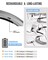 LED Neck Reading Light, Book Light for Reading in Bed, 3 Colors, 6 Brightness Levels, Bendable Arms, Rechargeable, Long Lasting, Perfect for Reading, Knitting, Camping, Repairing